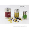 Colorful Stainless steel 201 pepper bottle /cheese powder bottles